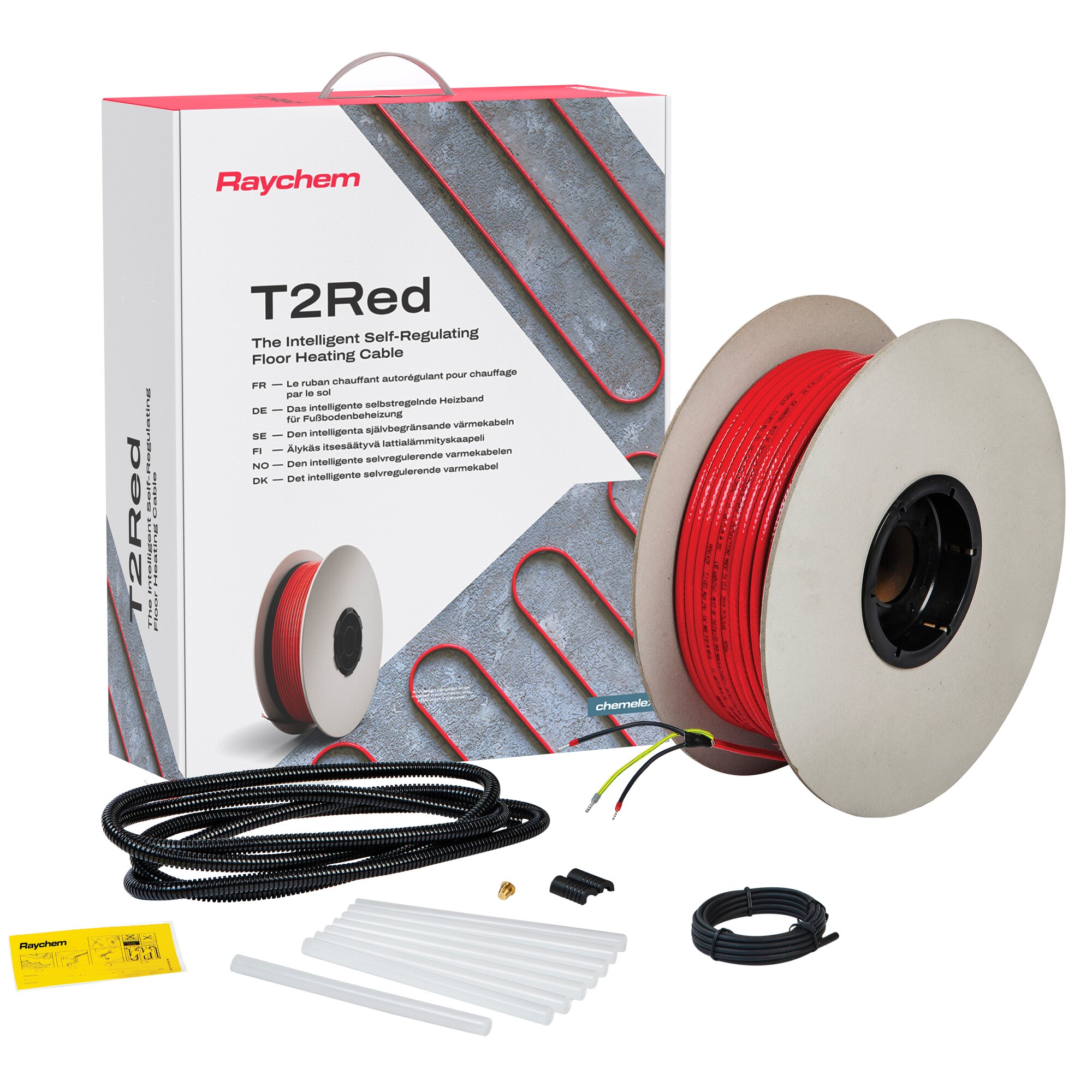T2Red Self-Regulating Floor Heating Cable With Spooling System