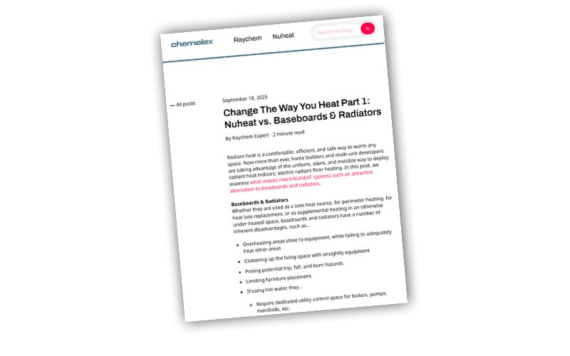 Nuheat Vs. Baseboards & Radiators