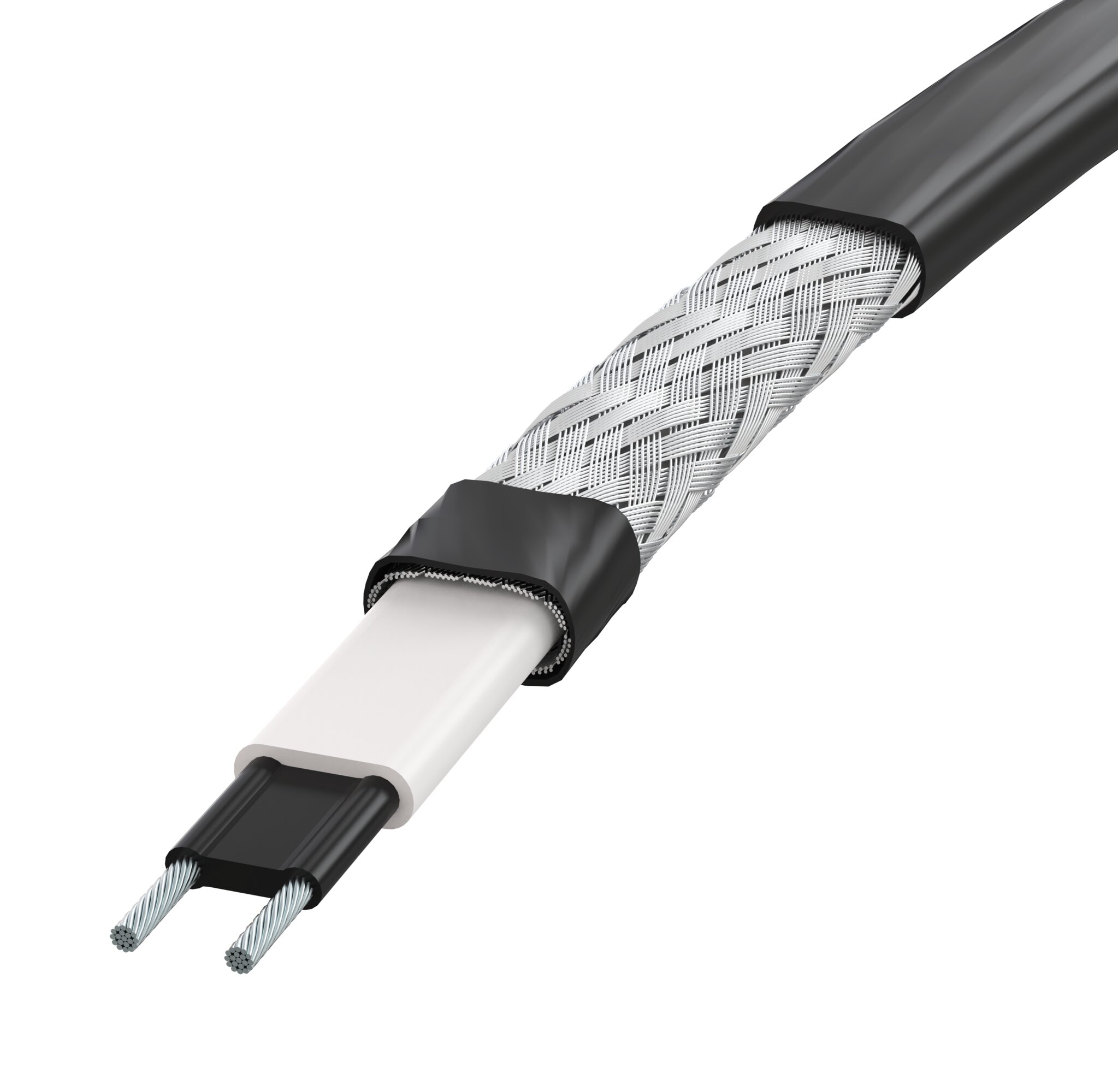 Samoregulujący kabel grzejny FroStop Black do ochrony przed zamarzaniem rur i rynien